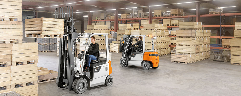 Tractiebatterijen voor intern transport logistiek